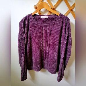 Dusty purple knit sweater‎ size medium